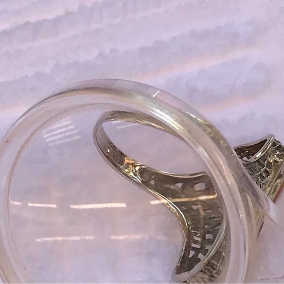 Art Nouveau White Gold 14k
Cameo En Habille Diamond Ring Mine Cut - Picture 6 of 16